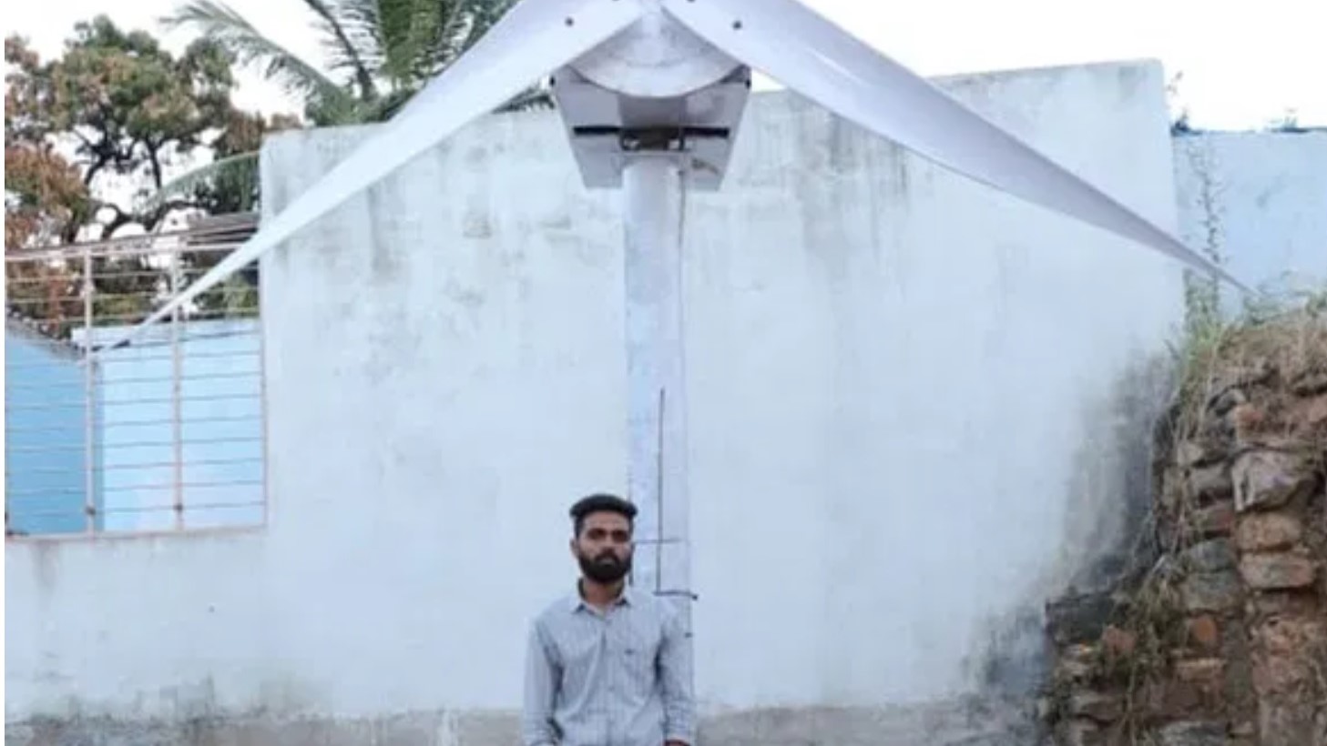 Andhra Engineer’s Wind Turbine Provides Electricity and Drinking Water 